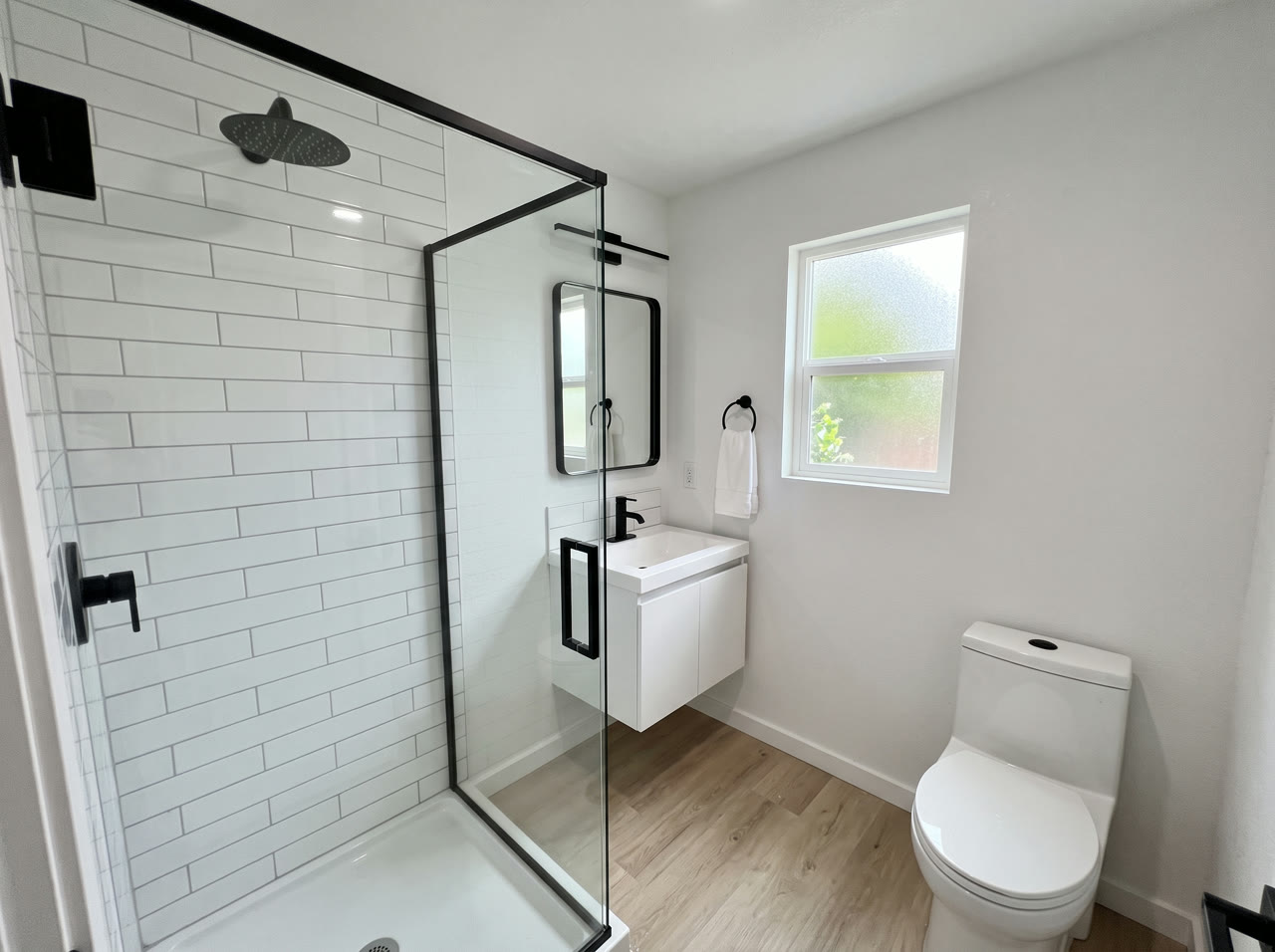 ADU bathroom with walk-in shower